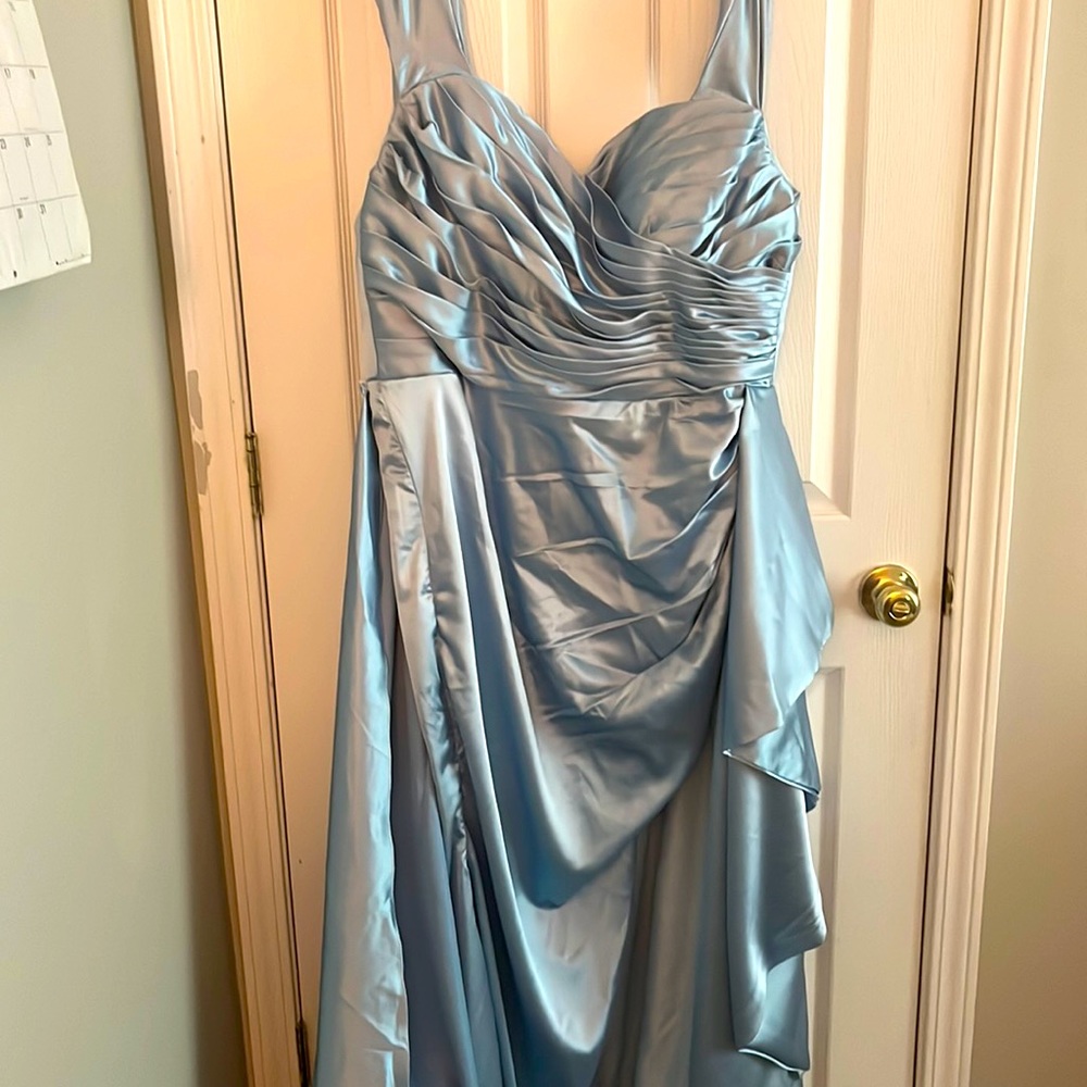 Sky blue prom dress